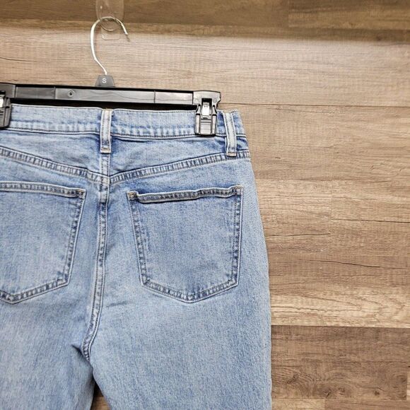 Pacsun Vintage Icon Ripped Busted Knee High Rise Jeans Raw Hem Womens 28‎ - Picture 7 of 13